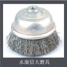 专业生产曲丝卷边螺碗型钢丝轮,多尺寸选择