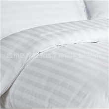 南通厂家批发/宾馆酒店床上用品/三公分缎条床单