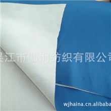 供应校服面料春亚纺桃皮绒菱形格复合环保染色