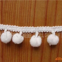 供应毛球花边，绒球花边，花边球，双色毛绒球