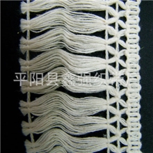 【厂家直销】全棉排须花边