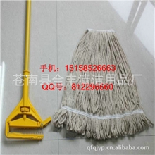 厂家直销摩擦纺棉纱拖把头塑料头拖把夹式拖把