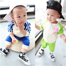 「宝贝真乖」13秋款童装糖果多色休闲童套装外贸原单童装批发