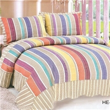 绗缝被空调被薄被水洗被条纹被子厂家直销可混批