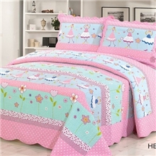 外贸家纺特色绗缝儿童被全棉儿童被跳舞女孩儿童被浦江家纺