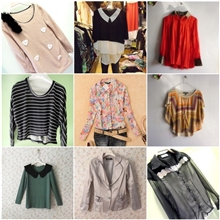 热销秋款外贸女装秋季长袖打底衫宽松大码t恤库存原单服装批发