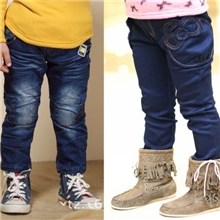 韩版外贸儿童牛仔裤中小童库存杂款童装批发男女童秋季裤子厂家