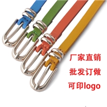 厂家皮带批发,韩版装饰,时尚百搭,真皮头层牛皮,女士皮带,腰带细