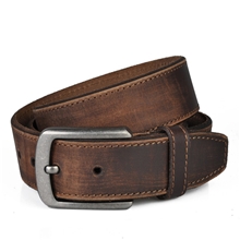 广州腰带厂家磨砂做旧专柜正品纯头层牛皮男士皮带真皮腰带