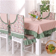 一鸣家居清新时代田园布艺桌椅套件桌椅垫套件餐桌布厂家批发