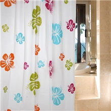 热销A021018AAPEVA浴帘/彩色浴帘/防水/印花/浴室帘布/PEVA