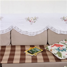 最新高档、时尚纯棉手工绣花台布、沙发巾、沙发垫、小额批发