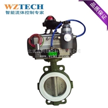 厂家直销气动蝶阀专业气动衬氟蝶阀气动衬氟对夹式蝶阀