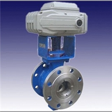 适用于高粘度、悬浮液、纸浆等不干净、含纤维介质电动V型球阀