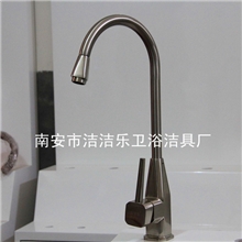 水龙头批发广东双层电镀拉丝八角丹菜盆水龙头新款厨房水龙头