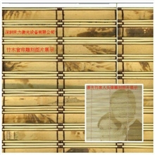 凉席枕席木首饰竹木窗帘激光雕刻机.可以任意雕刻各种图形