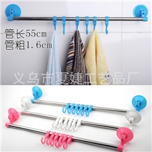 展会跑江湖吸盘毛巾架/置物架/多功能强力毛巾杆/不锈钢/吸盘挂钩