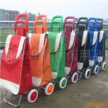 供应折叠牛头大号购物车，七色彩虹系列购物车，手拉车,超市购物
