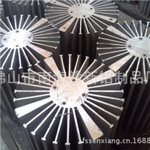 大型工矿灯铝合金散热、大功率工业照明铝合金型材散热器加工氧化