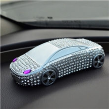 厂家直销高档镶钻钻石车模汽车香水座车内带钻香水摆件