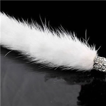 dad汽车钥匙扣水晶钻石钥匙扣高级貂毛钥匙链家车两用