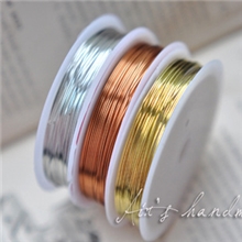 厂家直销~DIY饰品配件手工铜丝线铜线首饰线定型线多尺寸