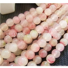 diy饰品配件批发手工串珠材料散珠6/8/10MM汉白玉圆珠65颗/条