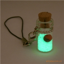 地摊新产品批发蓄光砂木塞红豆许愿瓶手机挂件diy工艺原料套装