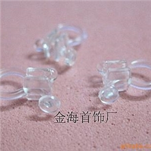 批发供应DIY饰品配件透明U夹片U形耳夹混批