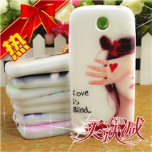 华为c8812手机套手机壳华为c8812保护套保护壳彩绘卡通磨砂壳