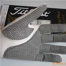 供应男士高尔夫手套印尼小羊皮羊皮手掌带防滑粒订做商标