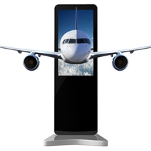 租赁工厂定制广告机网络单机版2D数字标牌展示55寸苹果款立柜