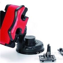 厂家直销车载手机架汽车手机支架红色皮革S2168W-0