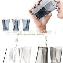 哈尔滨日用品厂家批发2012新款创意牙刷杯漱口杯可印logo