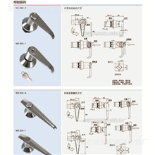 行业先锋厂家直供配电柜门锁锌合金机械执手门锁MS304锁具