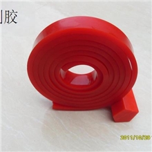 厂家直销厚9mmx宽50mm耐溶剂聚氨酯平口75A刮胶刮刀