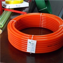 供应聚氨酯橙红色实心圆带15mm