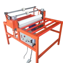 全自动晶钢门衣柜门贴膜机，全自动晶钢门衣柜门覆膜机