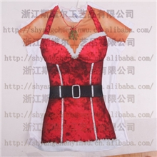 浙江源头厂家供应逼真波霸美女t恤热升华印花