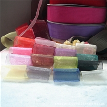 织带厂家直销3.8cm/38mm雪纺带雪纱带透明丝带手工DIY材料