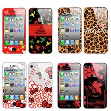 批发苹果手机贴膜iphone4/4s卡通保护膜个性3D全身贴侧边框膜