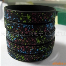 提供硅胶手环丝印加工