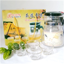 高档600ML飘逸杯套装五件套茶道套装茶具套装玻璃杯套装