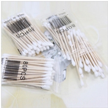 低价批发高级卫生棉棒棉签化妆棒40只装一次性棉签100%纯棉特价