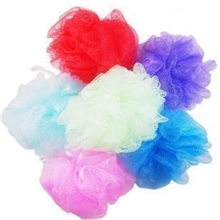 彩色沐浴球浴花浴擦搓澡巾大号韩国进口可爱洗澡泡网批发15G