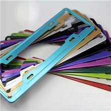 厂家直销新交规车牌框铝合金牌照框车牌架汽车牌照框