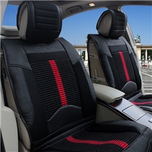 炭皮汽车坐垫春夏新款座垫冰丝亚麻四季通用车垫套