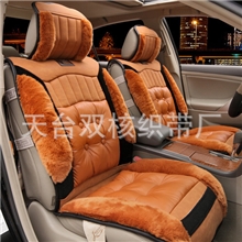 热销2013冬季豪华狐狸毛座垫保暖羽绒棉座垫全包围汽车通用座套
