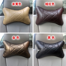 丹尼皮汽车头枕座椅劲枕夏季皮革四季通用汽车用品