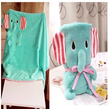 批发马戏团清新小象卷毯/大象可折叠毯/休闲小盖毯子/儿童毯